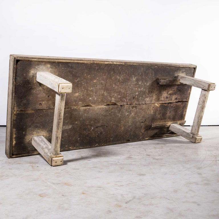 18th Century French Low Scrubbed Long Occasional Table at 1stDibs