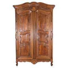 Antique 18th Century French Lyonnaise Walnut Armoire