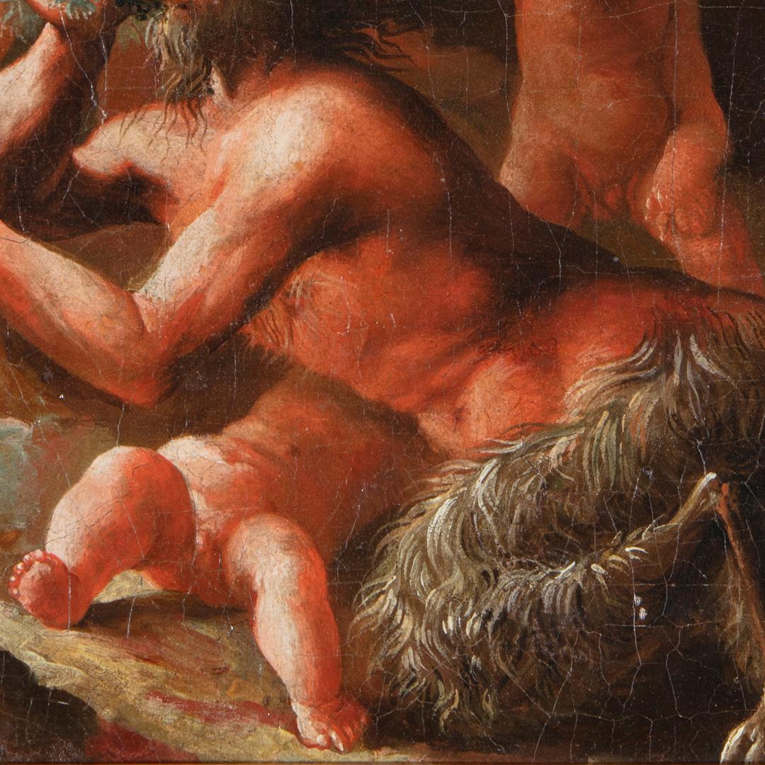 Französisches Maestro Bacchanal-Ölgemälde auf Leinwand, 18. Jahrhundert im Angebot 2