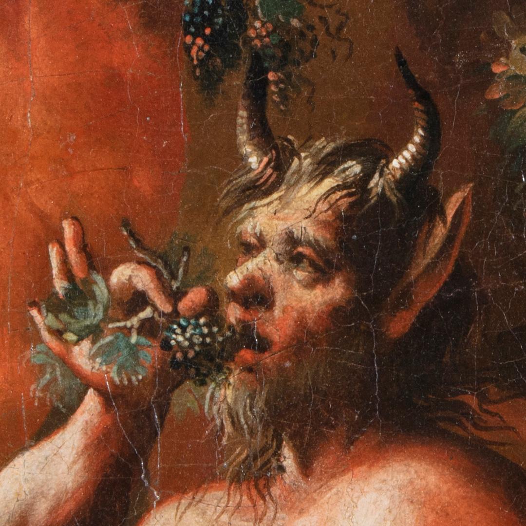 Französisches Maestro Bacchanal-Ölgemälde auf Leinwand, 18. Jahrhundert im Angebot 4