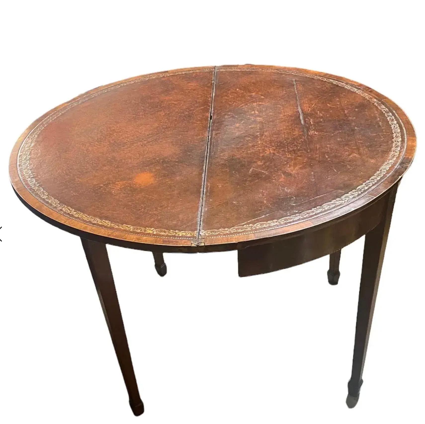 French Provincial 18th Century French Mahogany Card Table For Sale