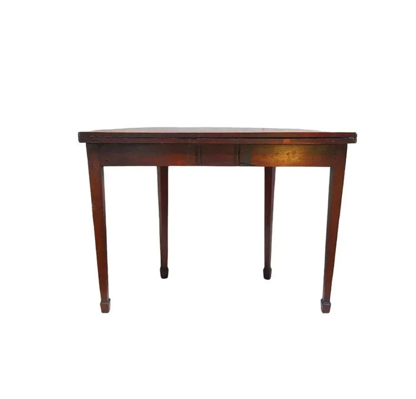 18th Century and Earlier 18th Century French Mahogany Card Table For Sale