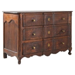 Antique 18th Century French Mahogany Drawer Chest