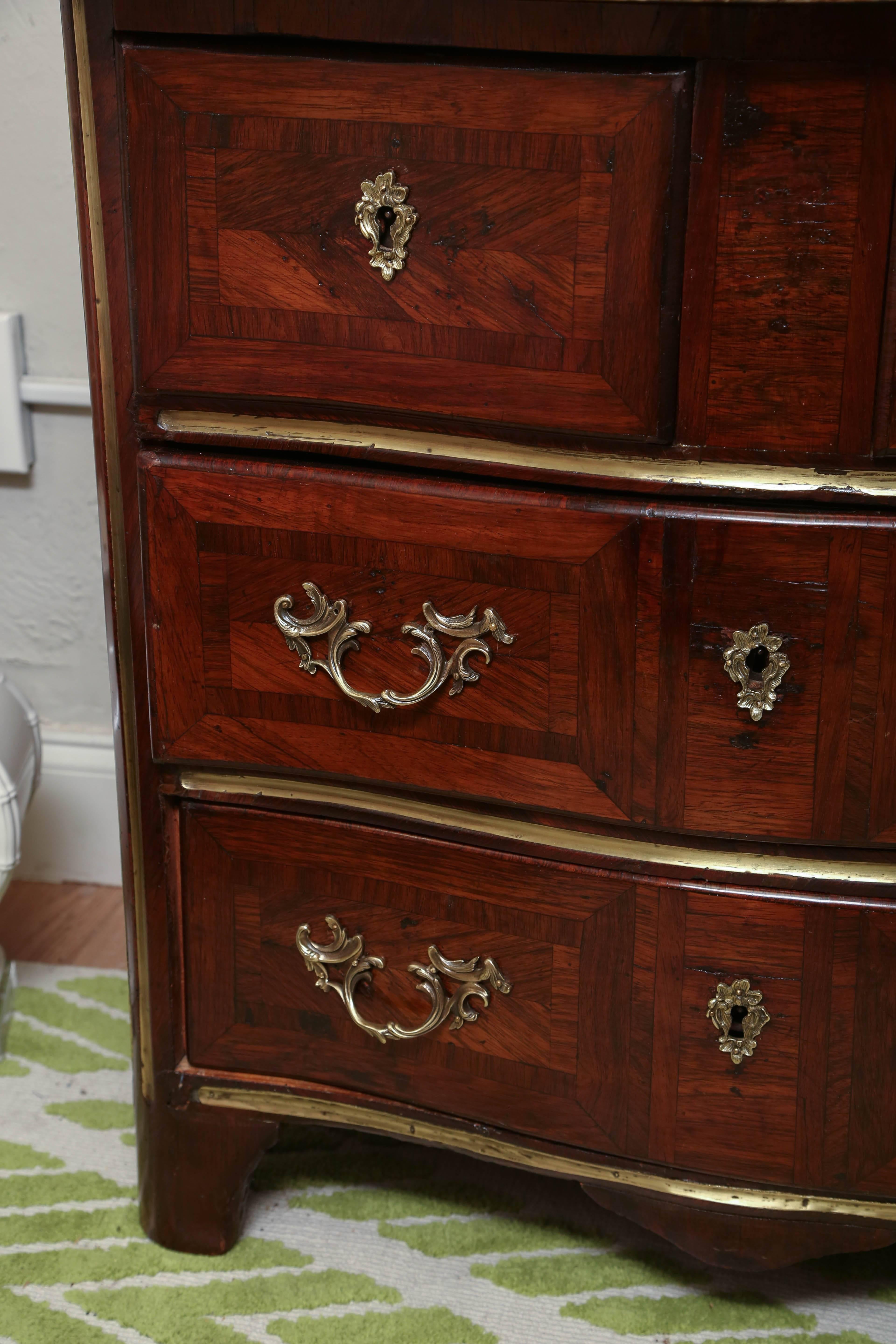 18th Century and Earlier 18th Century French Marble-Top Commode For Sale