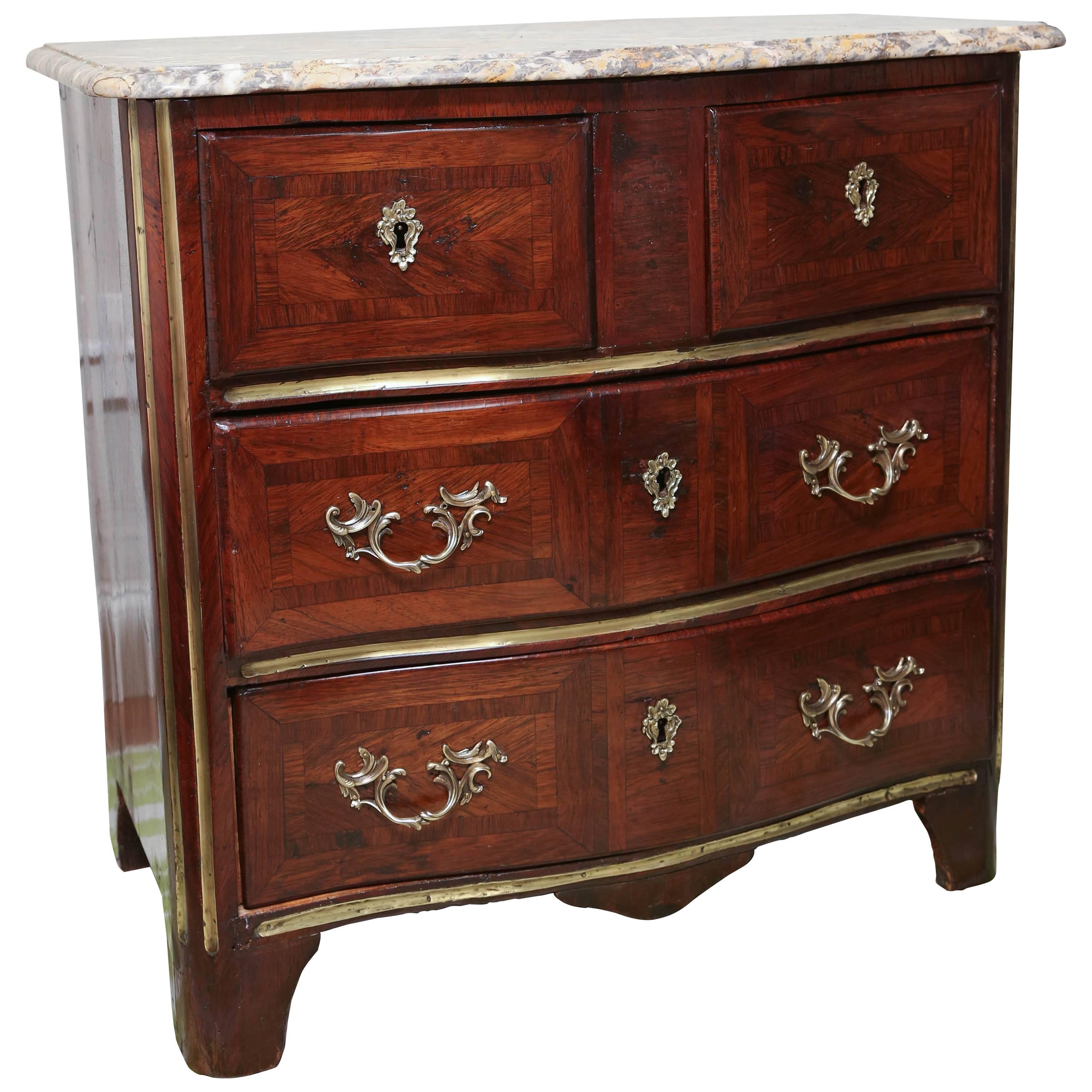 18th Century French Marble-Top Commode For Sale