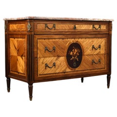 18th Century French Marble Topped Commode