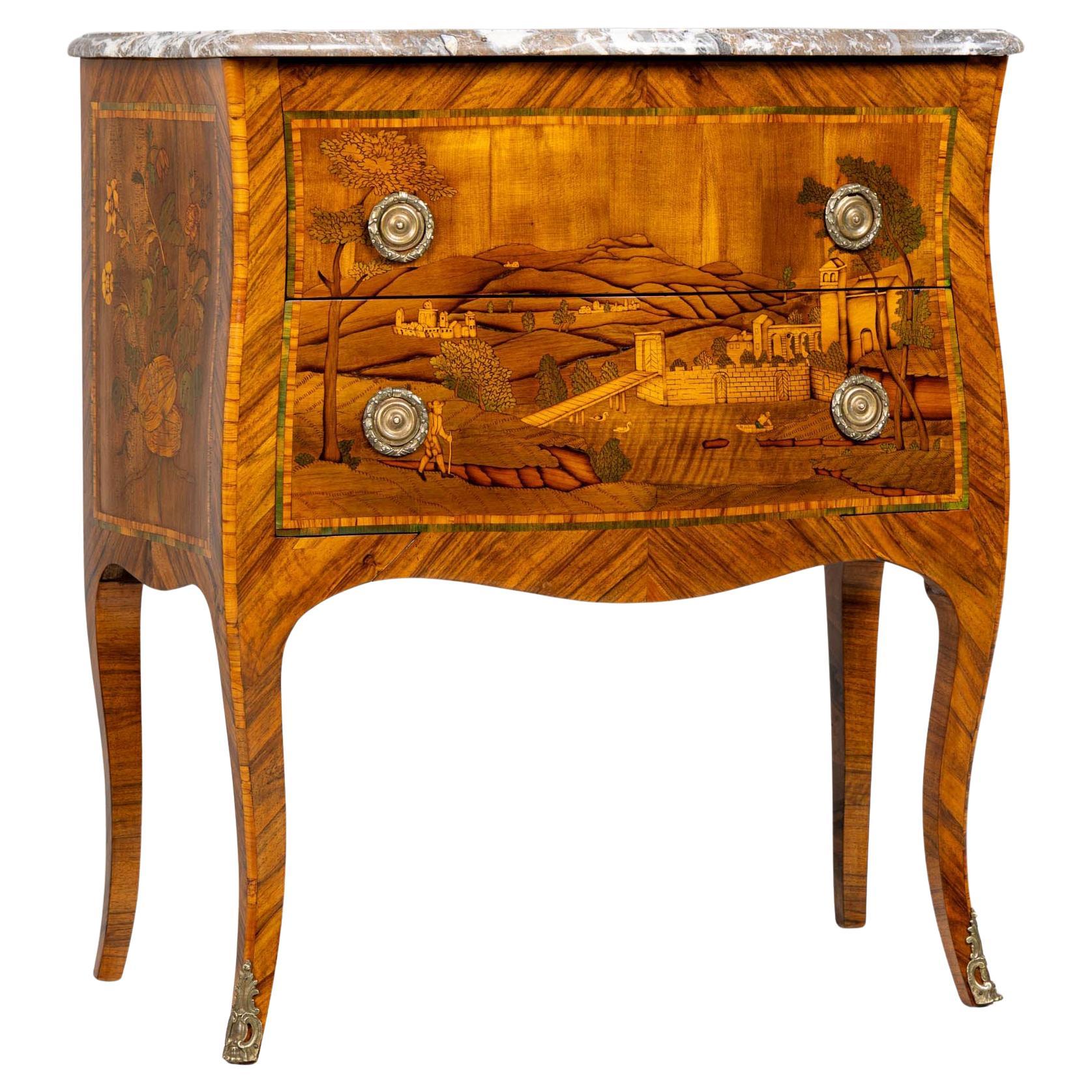 Commode en marqueterie française du XVIIIe siècle, Paris, vers 1770