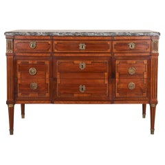 18th Century French Marquetry Inlaid Commode