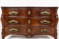 18th Century French Mazarine Walnut Commode