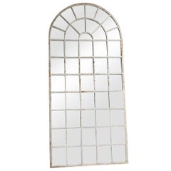 18th Century French Metal, Cast Iron Orangerie Wall Mirror