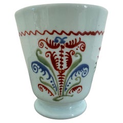 18th Century French Milk Glass Goblet
