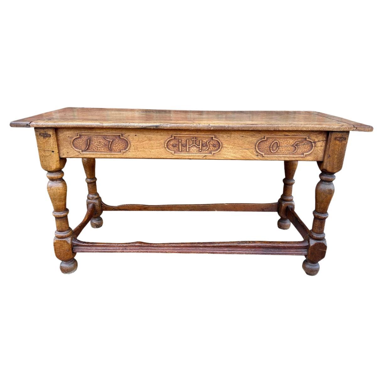 18th Century French Monastery Table For Sale