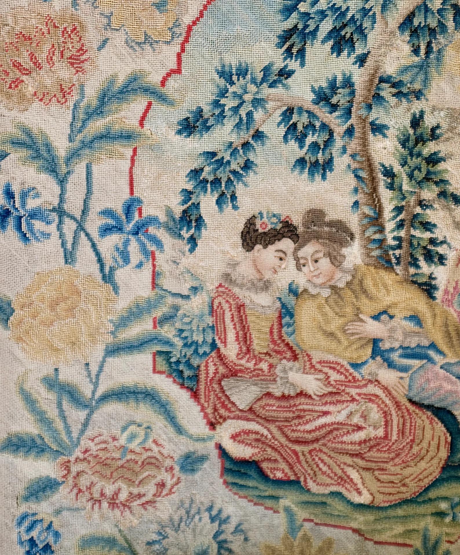 18th Century French Needlework Panel In Good Condition For Sale In Canterbury, GB