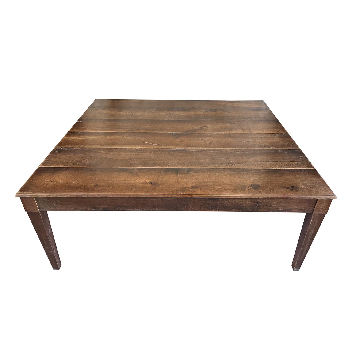 18th Century French Antique, Neo-Classical Style Provencal Walnut Dining Table For Sale 1