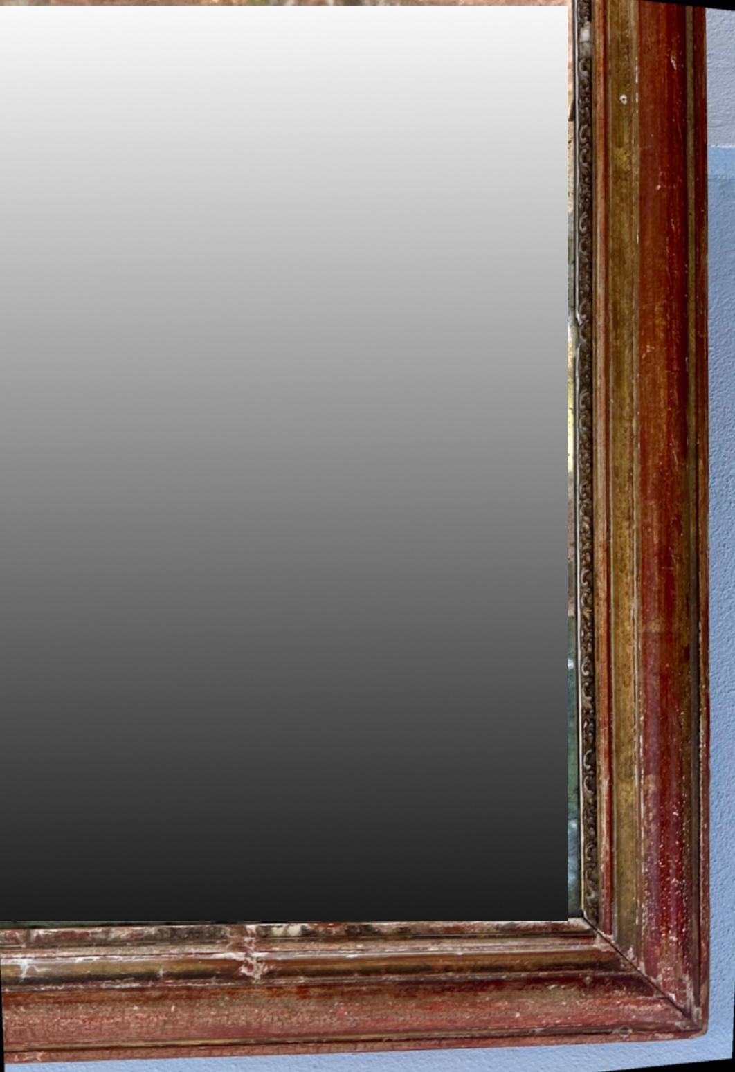 Specchio da parete a pannello diviso di grandi dimensioni in stile neoclassico francese del XVIII secolo. in vendita 1