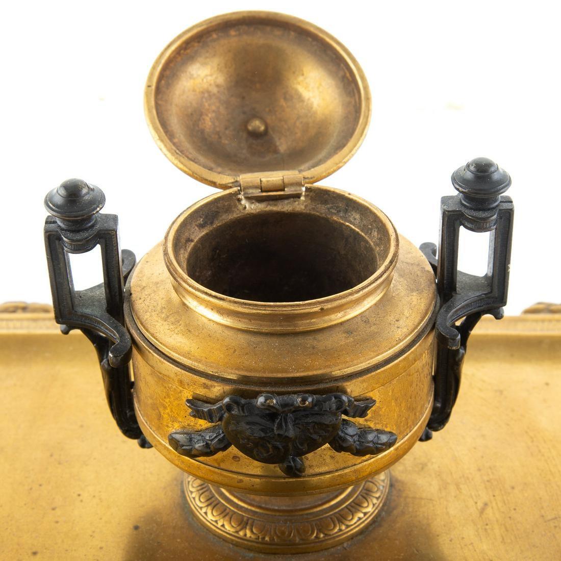 Mid-18th Century 18th Century French Neoclassical Manner Bronze Inkwell For Sale