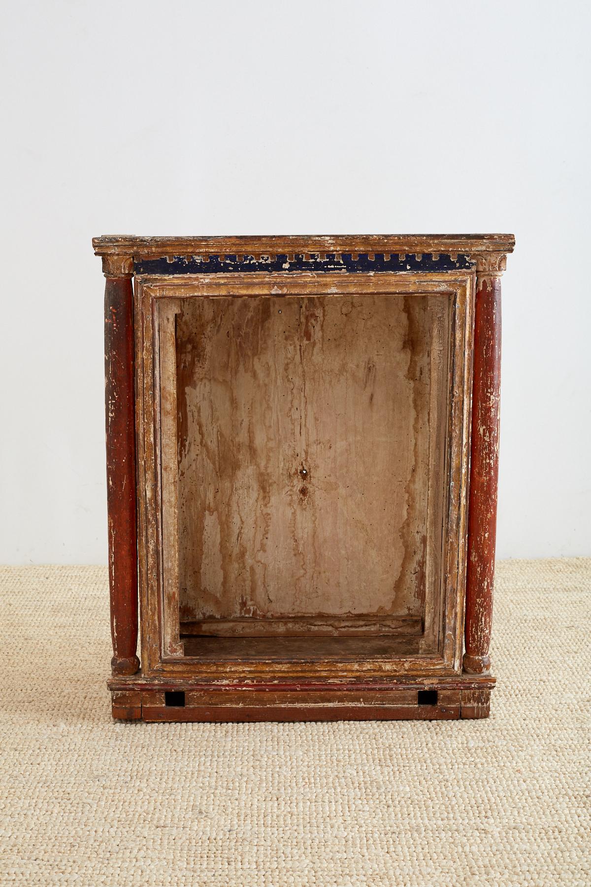 Baroque 18th Century French Niche or Shrine Display Cabinet