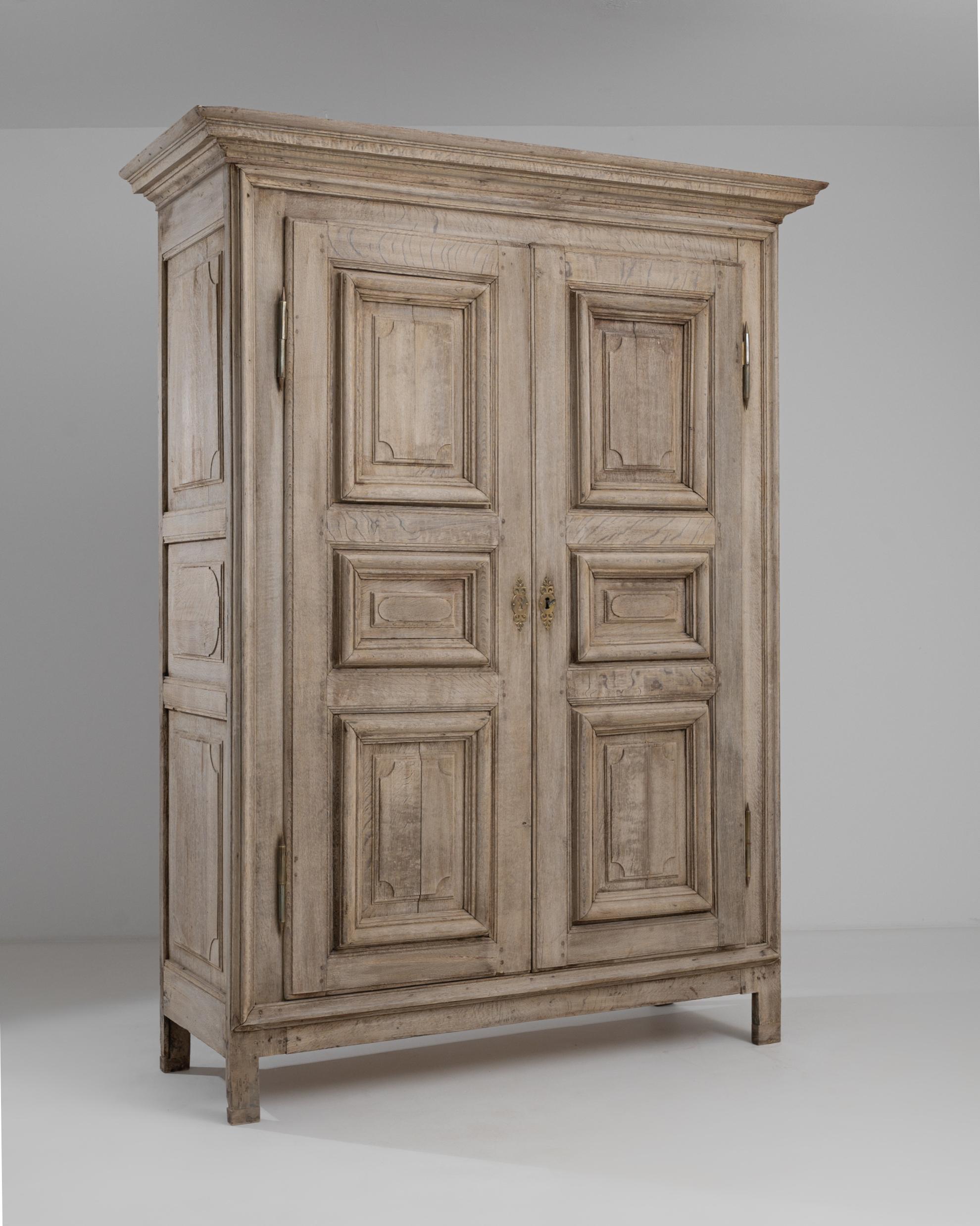 18th Century French, Oak Armoire In Good Condition In High Point, NC