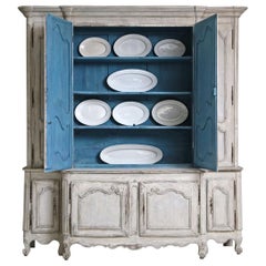 18th Century French Oak Breakfront Dresser