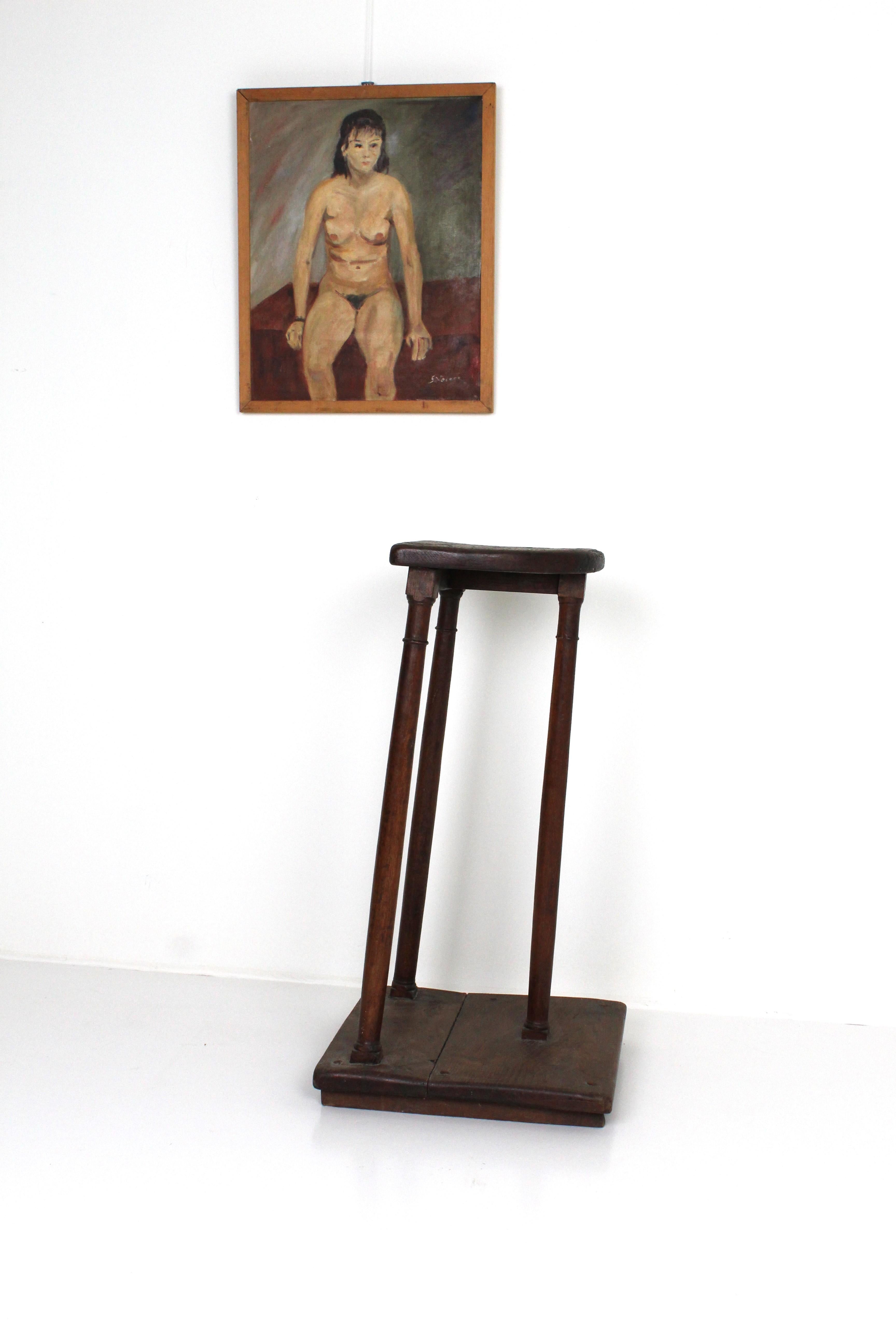 Taburete cantor francés de roble del siglo XVIII en venta 12