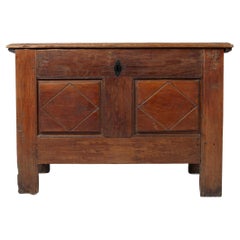 18th Century French Oak Coffer Blanket Box Chest from Aubusson