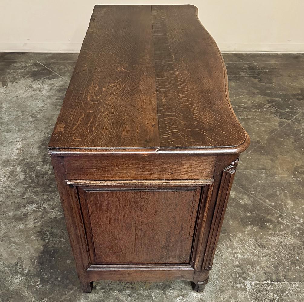 Brass 18th Century French Oak Commode For Sale