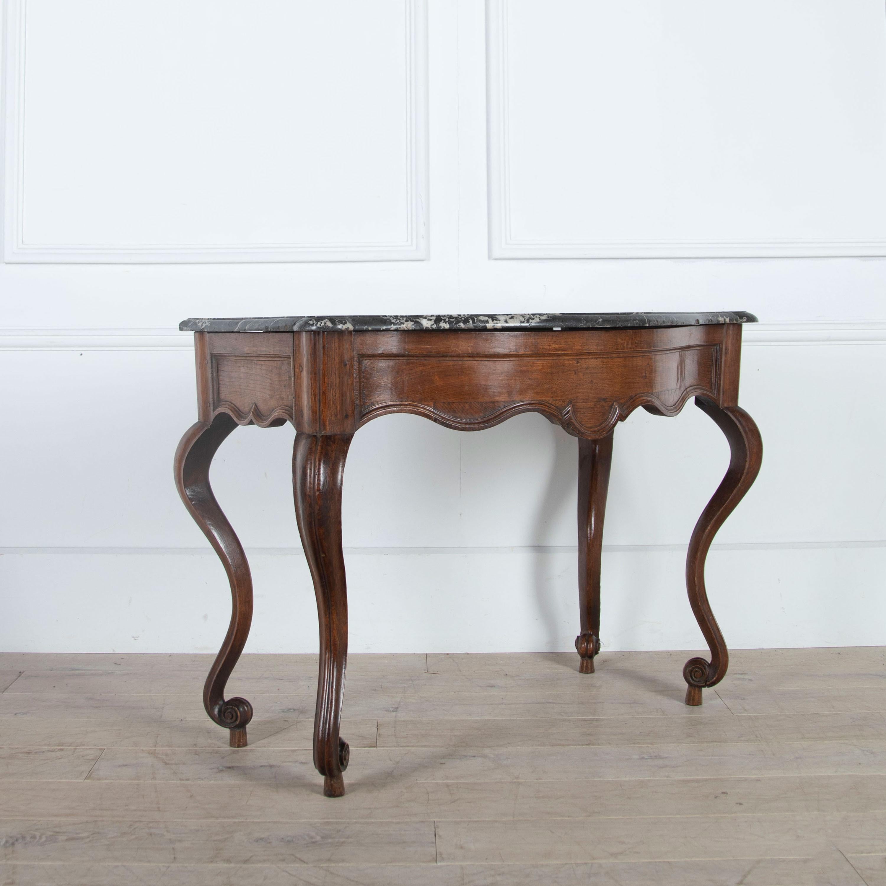 European 18th Century French Oak Console