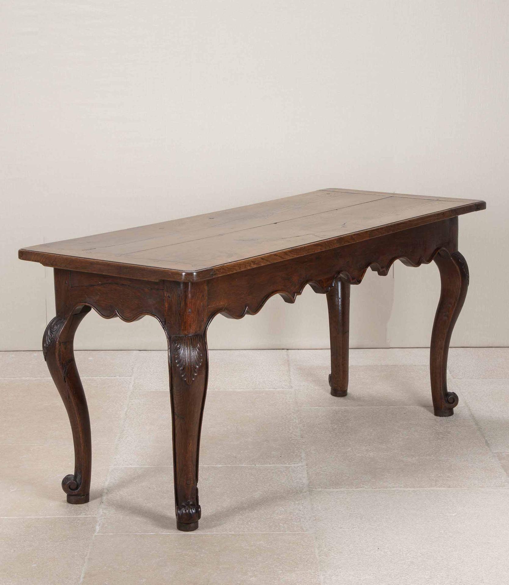 Country 18th Century French Oak Console Table For Sale