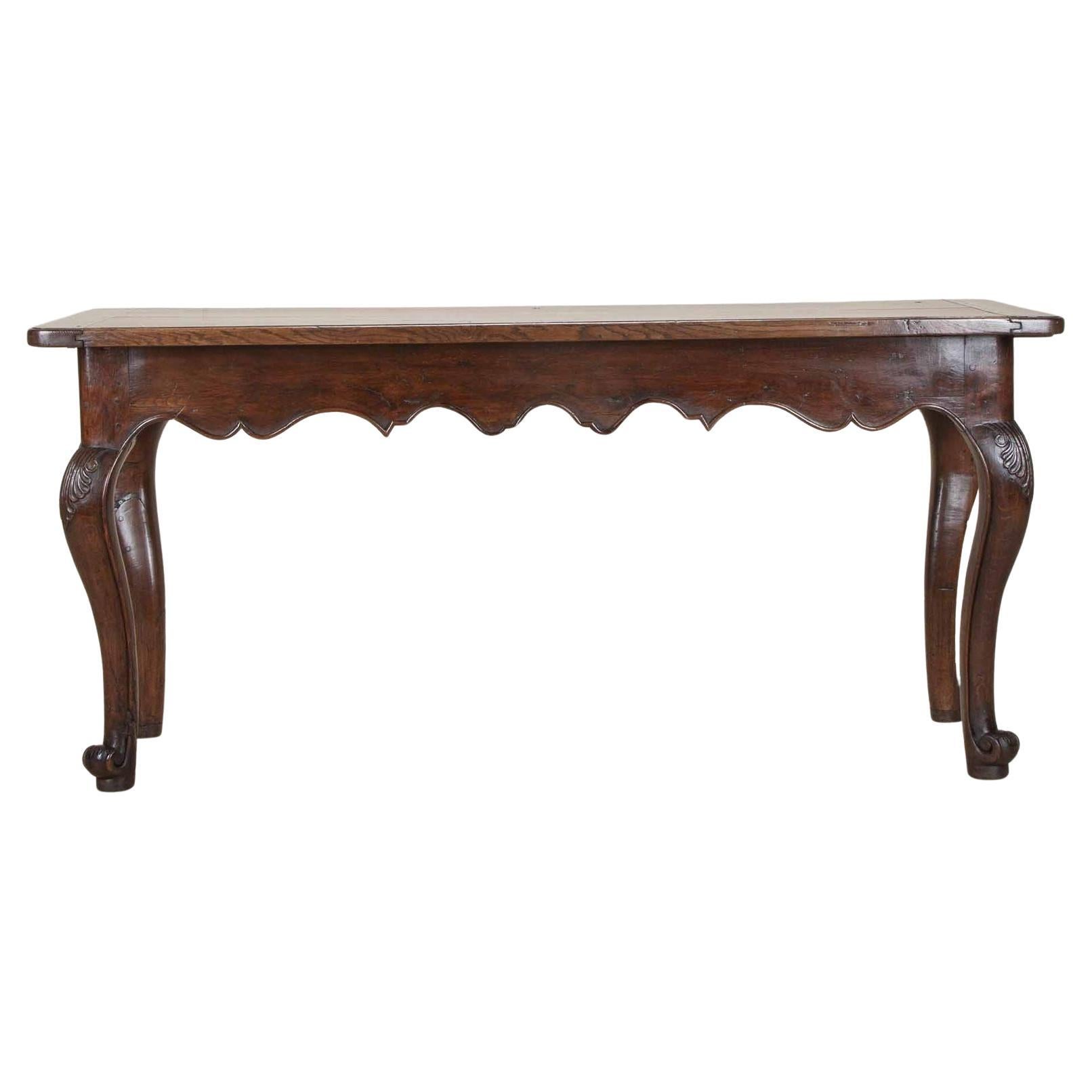 18th Century French Oak Console Table