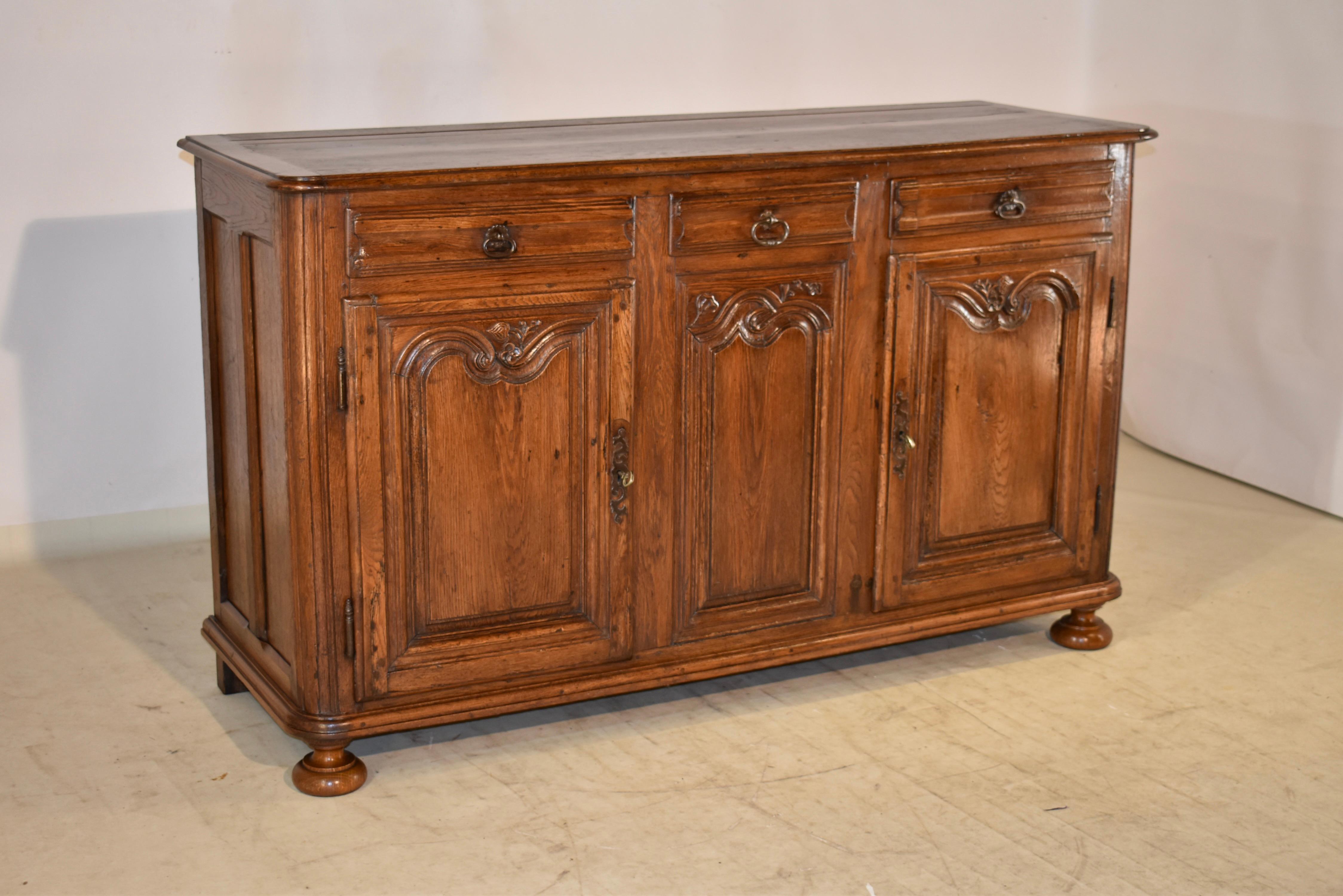 Louis XV 18th Century French Oak Enfilade For Sale