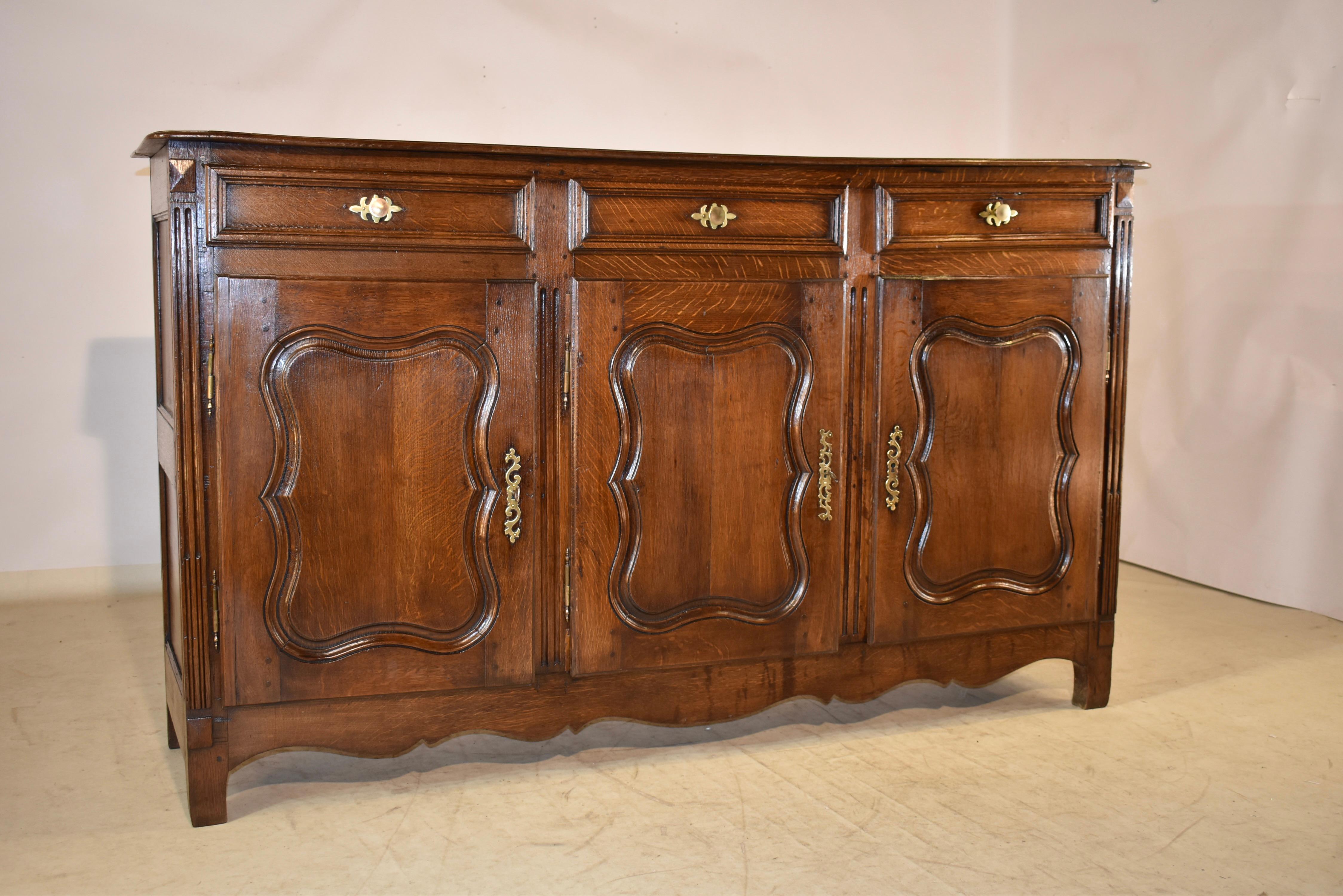 Louis XV 18th Century French Oak Enfilade For Sale