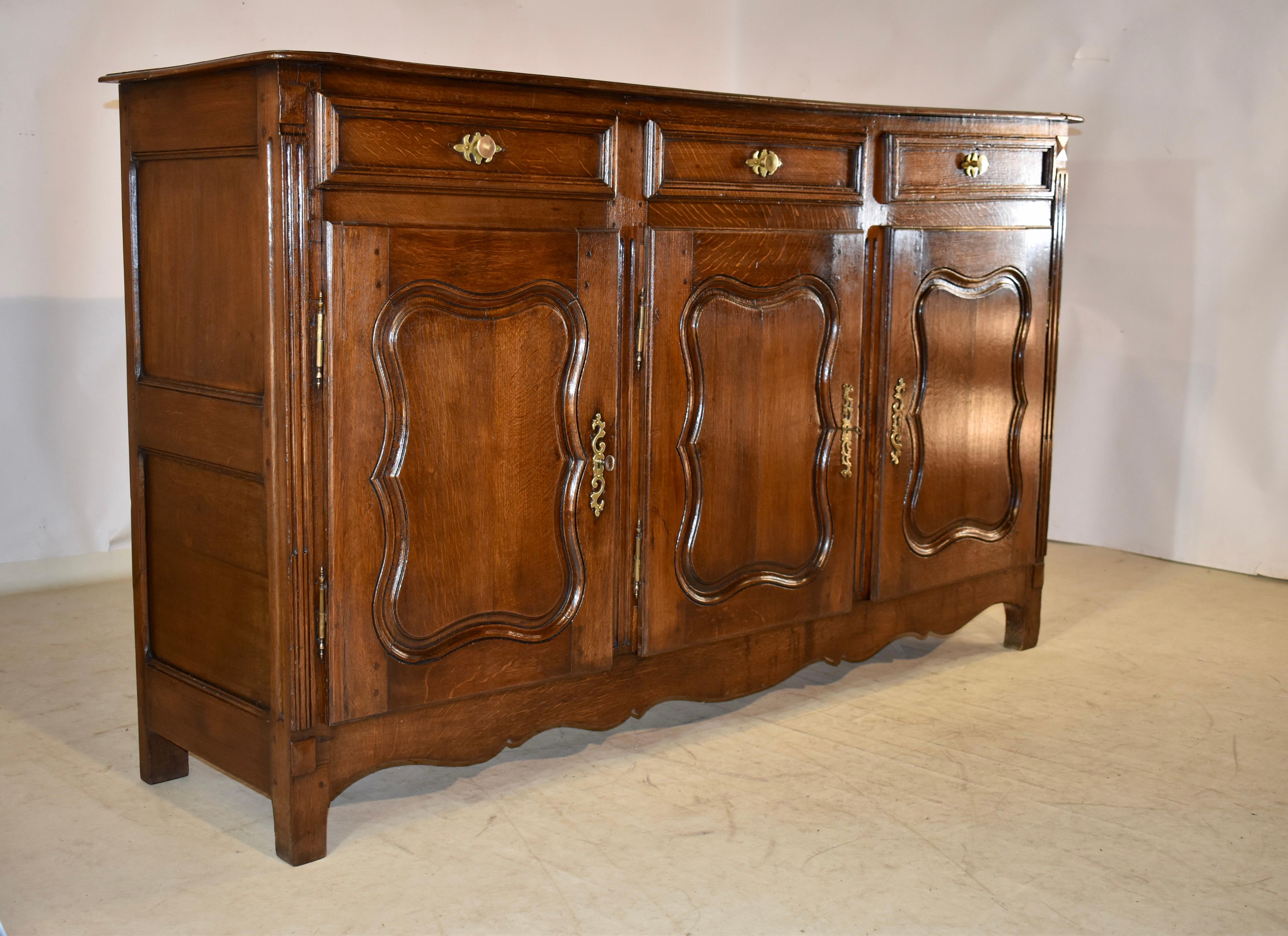 18th Century French Oak Enfilade In Good Condition For Sale In High Point, NC