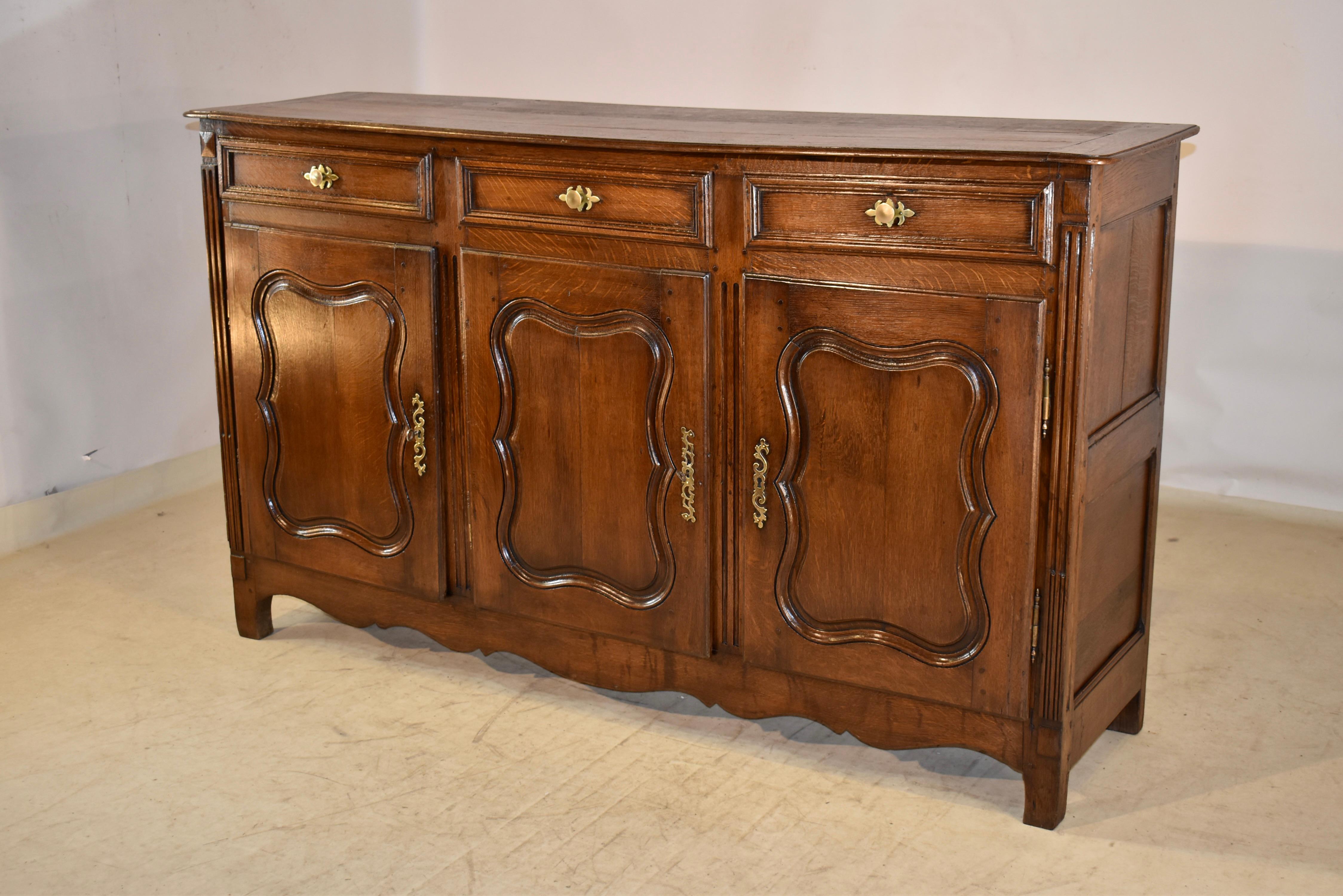 18th Century and Earlier 18th Century French Oak Enfilade For Sale
