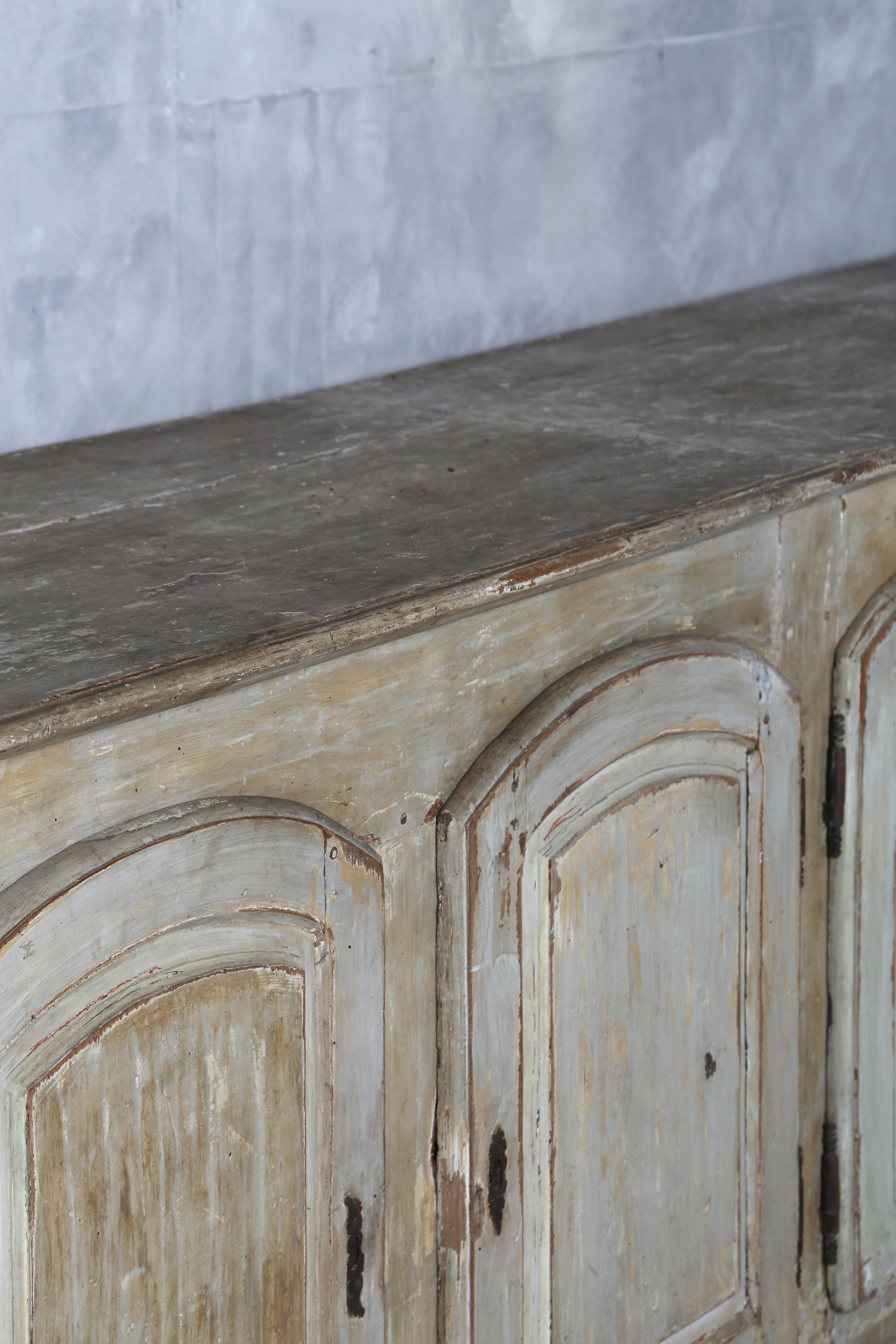 Louis XIV 18th Century French Oak Enfilade with Original Paintwork For Sale