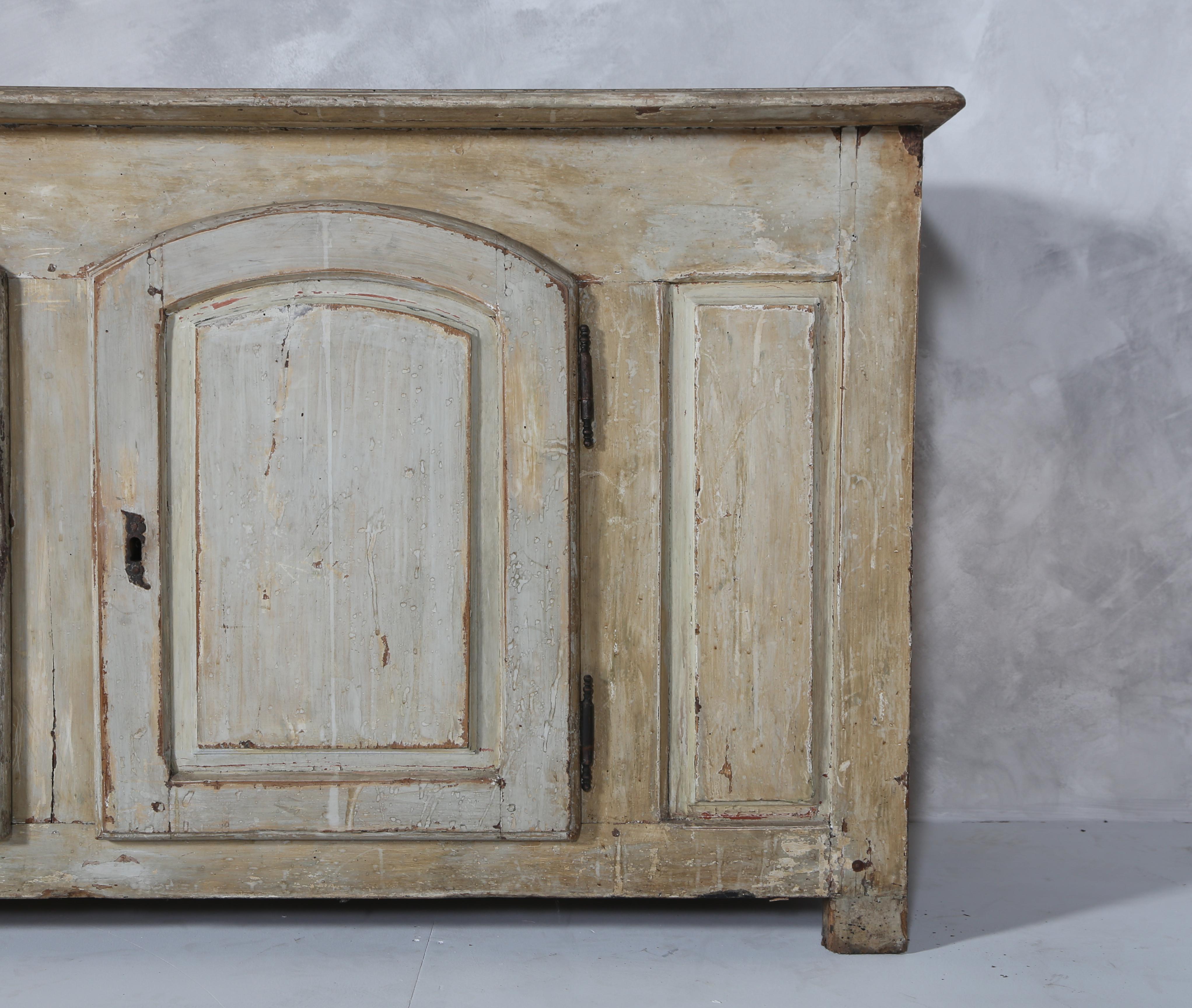 18th Century and Earlier 18th Century French Oak Enfilade with Original Paintwork For Sale