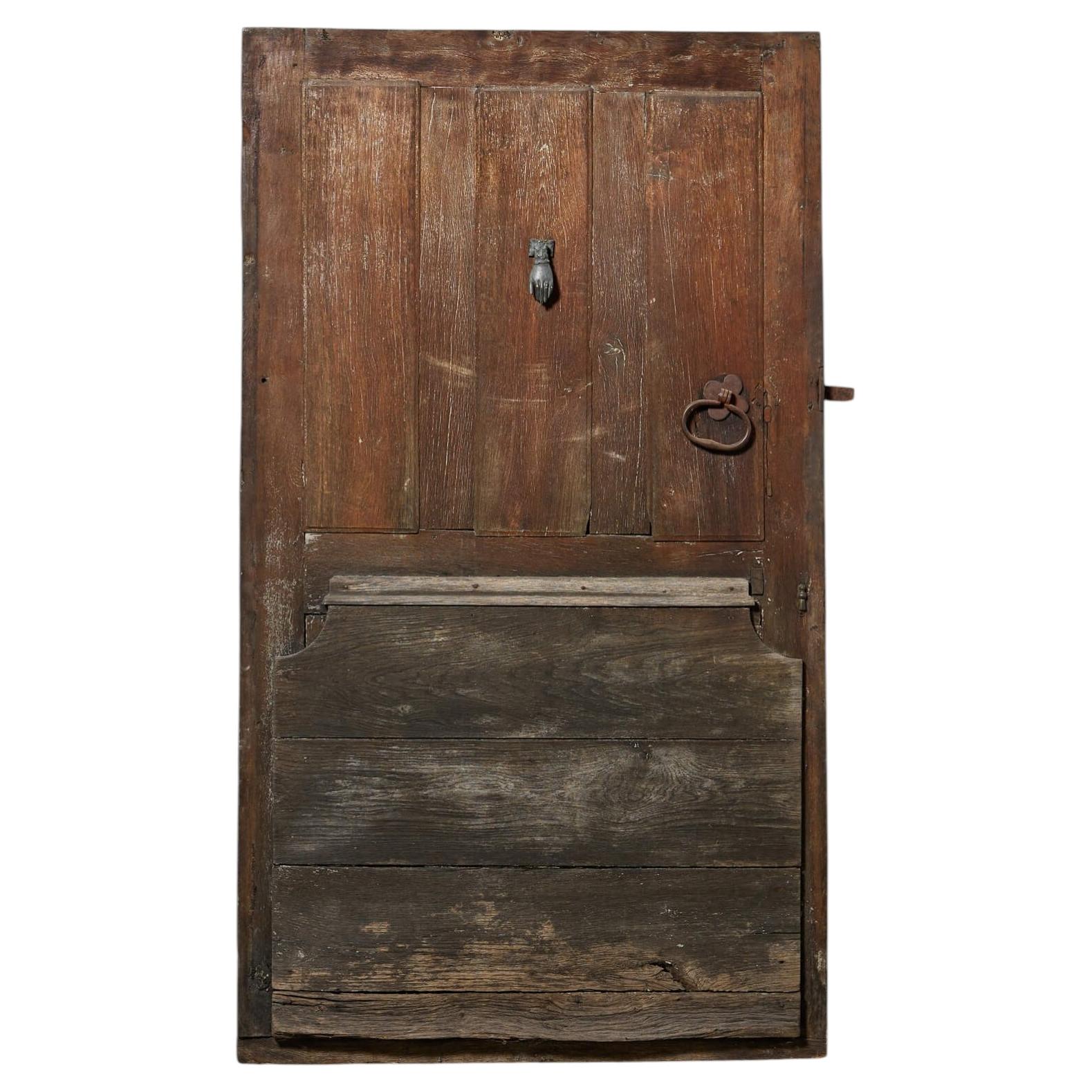18th Century French Oak Exterior Door