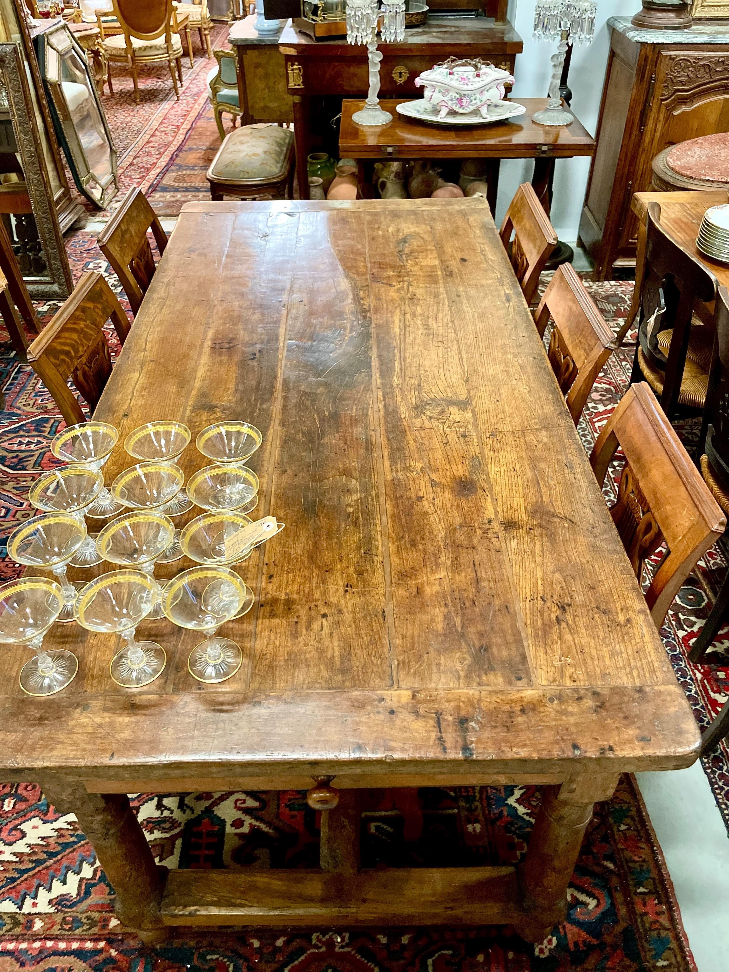 18th Century French Oak Farm Table 6
