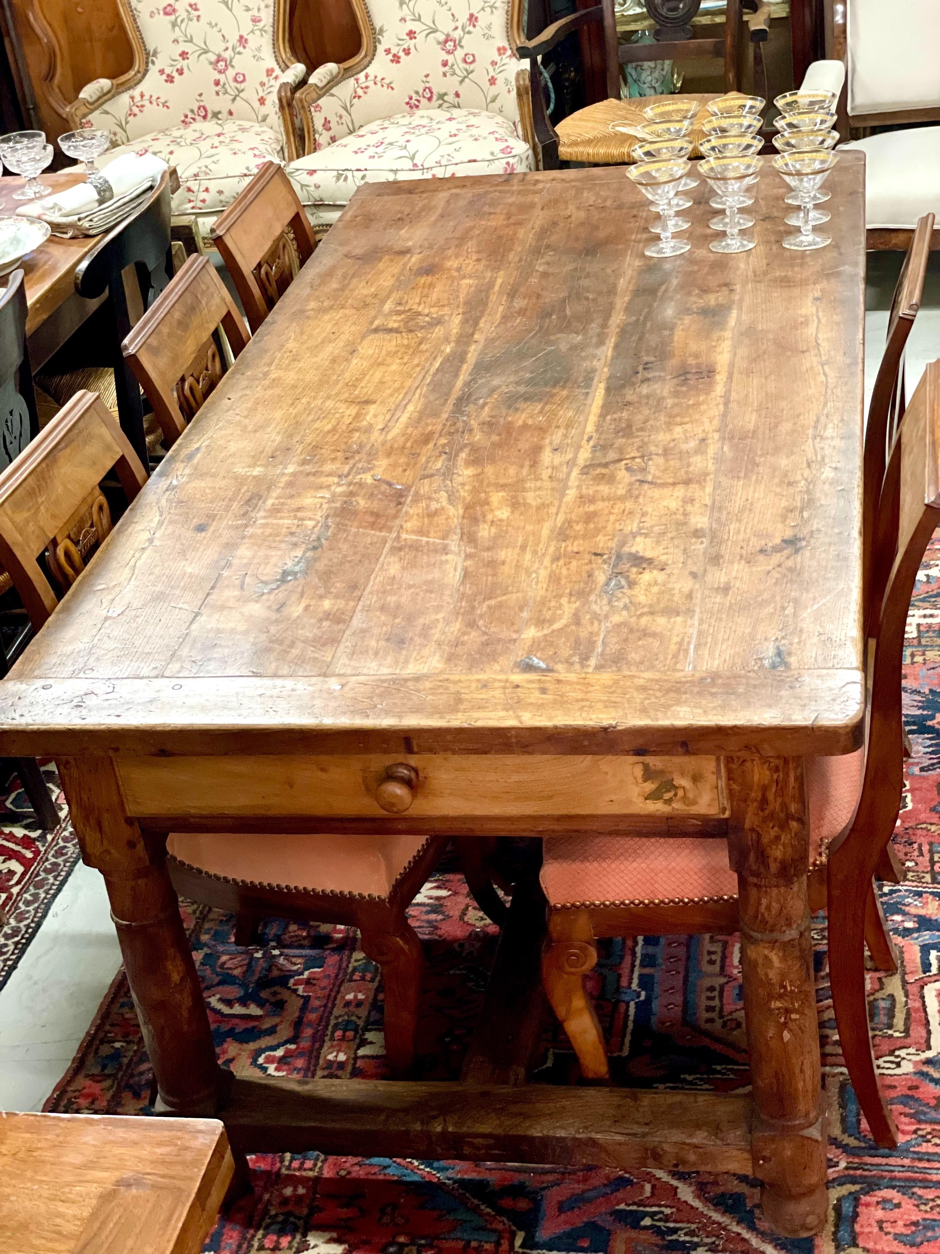 18th Century French Oak Farm Table 7