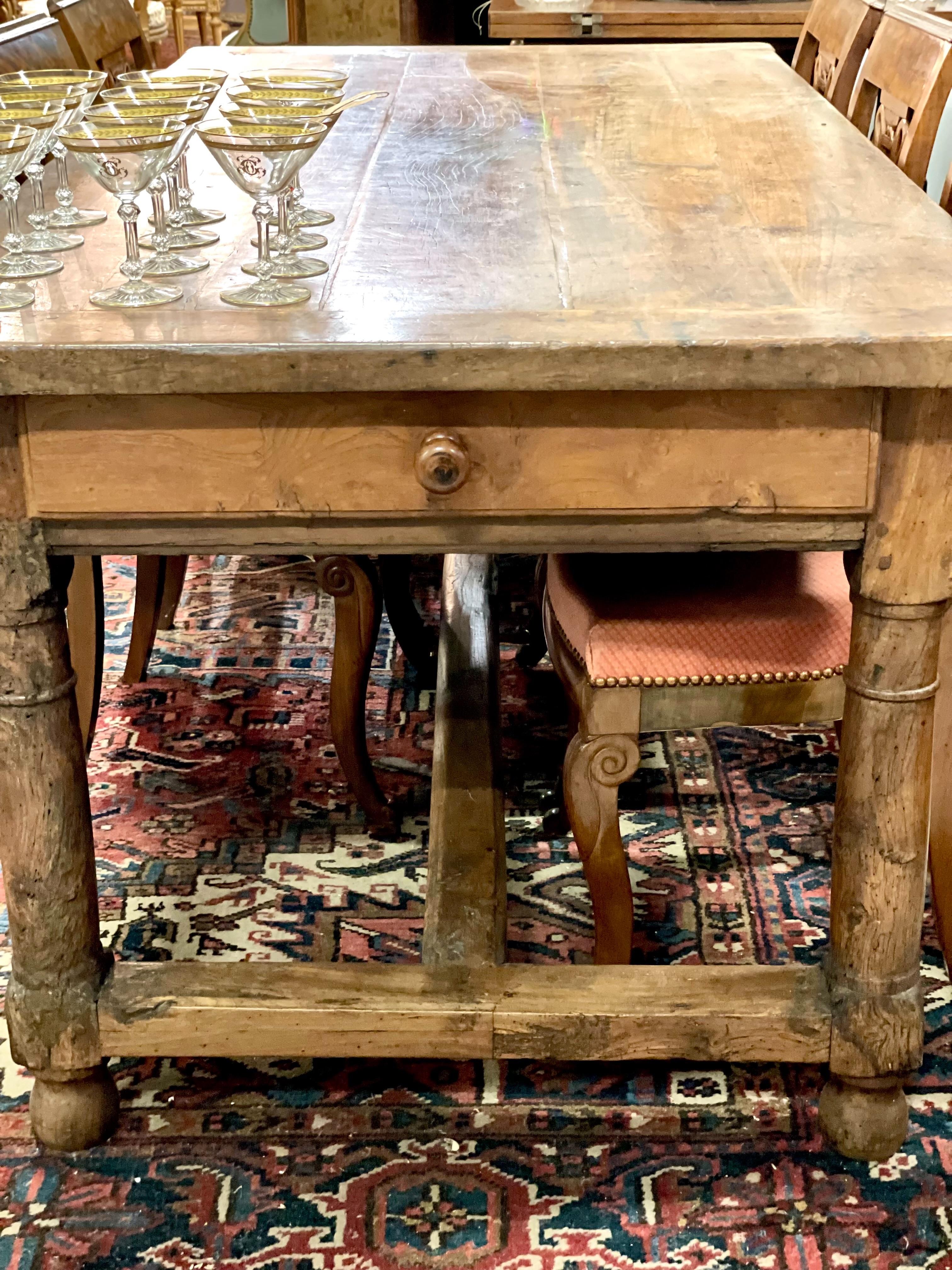 18th Century French Oak Farm Table 5