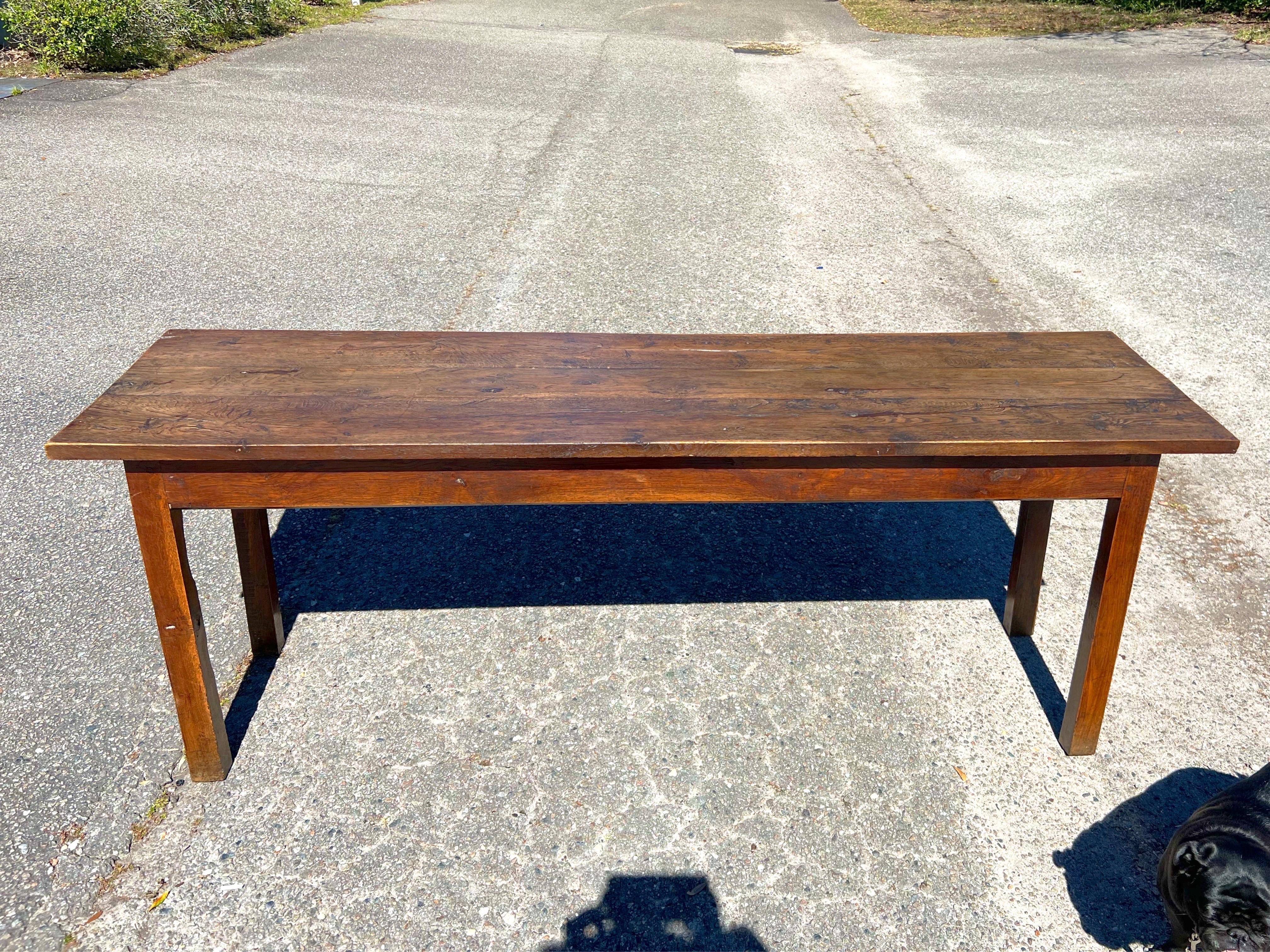 18th Century French Oak Farmhouse Table For Sale 5