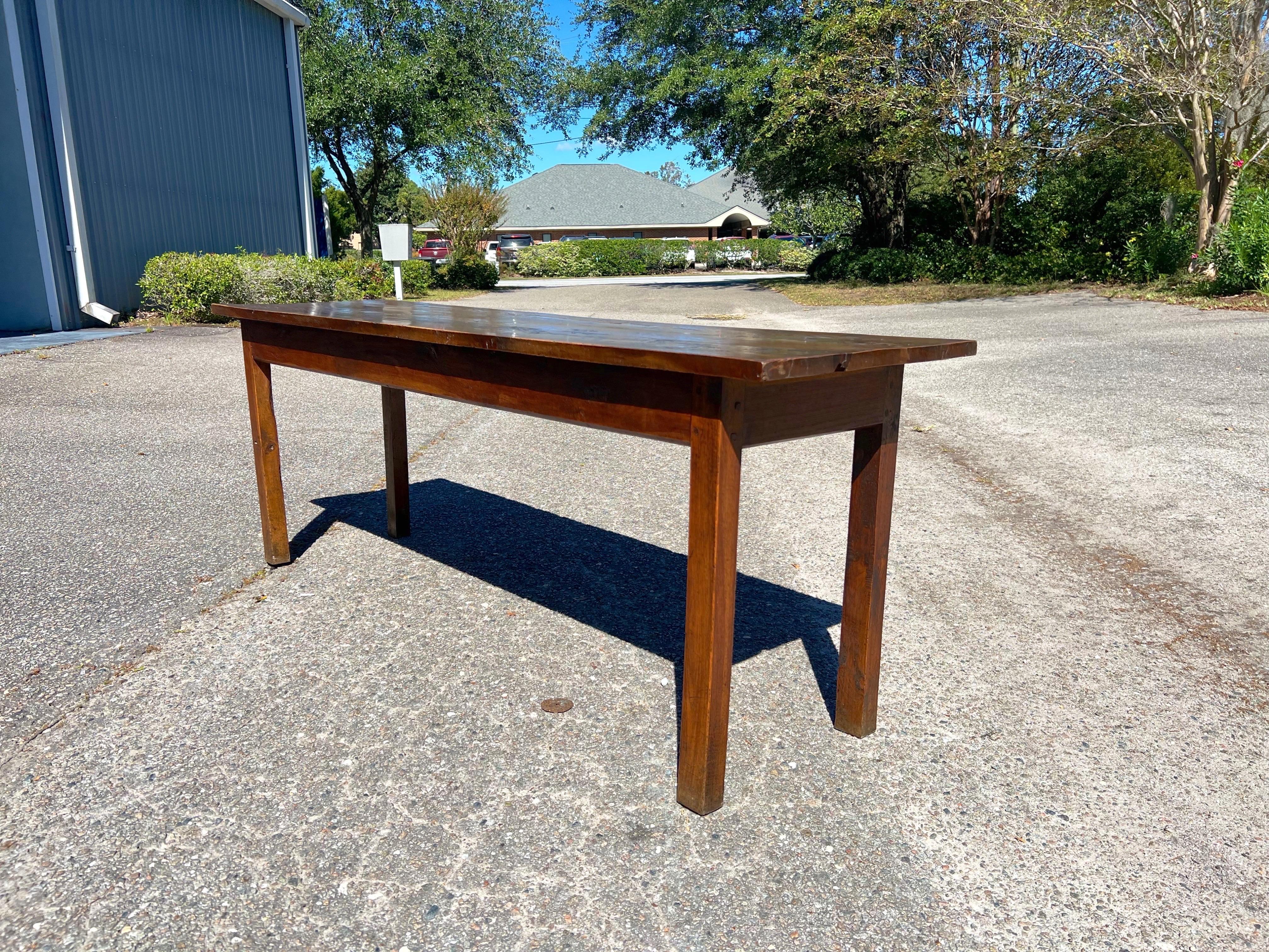 18th Century French Oak Farmhouse Table For Sale 7