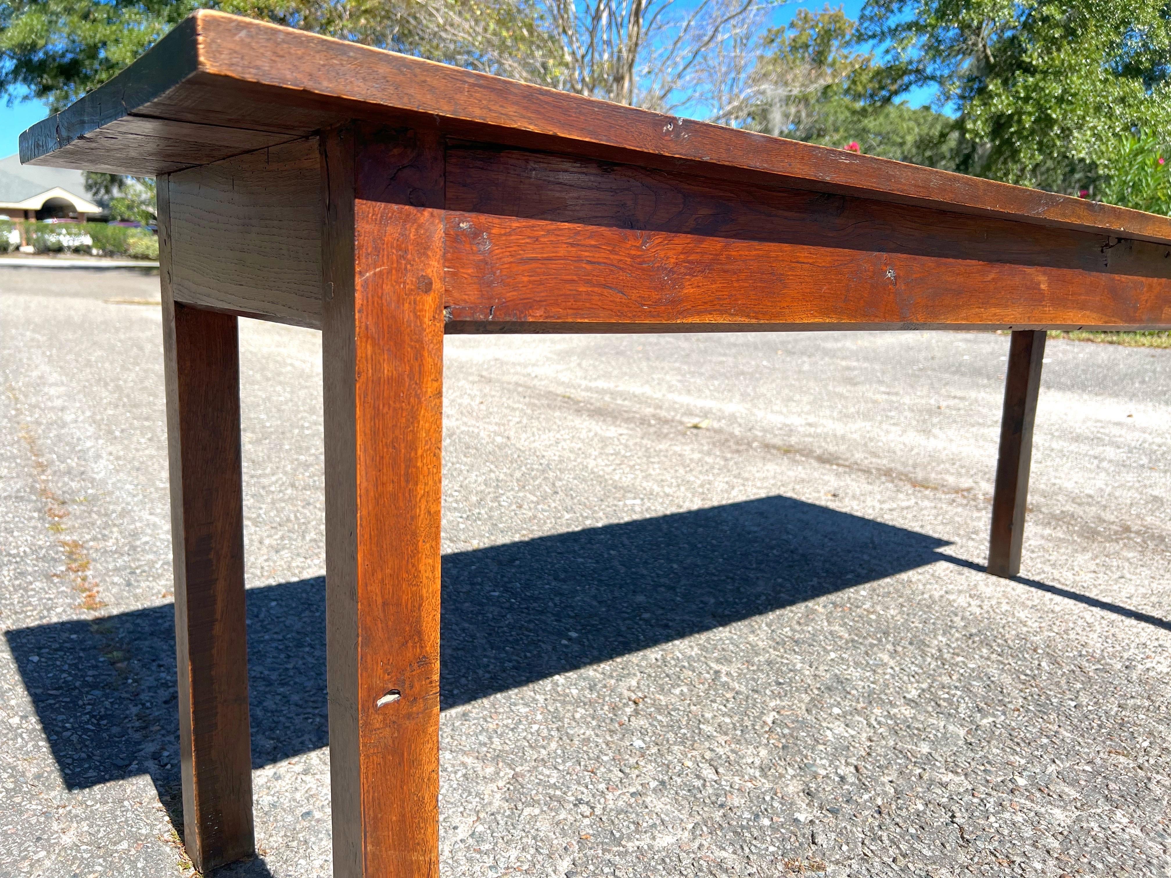 18th Century French Oak Farmhouse Table For Sale 2