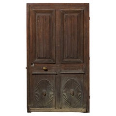 18th Century French Oak Linenfold Exterior Door