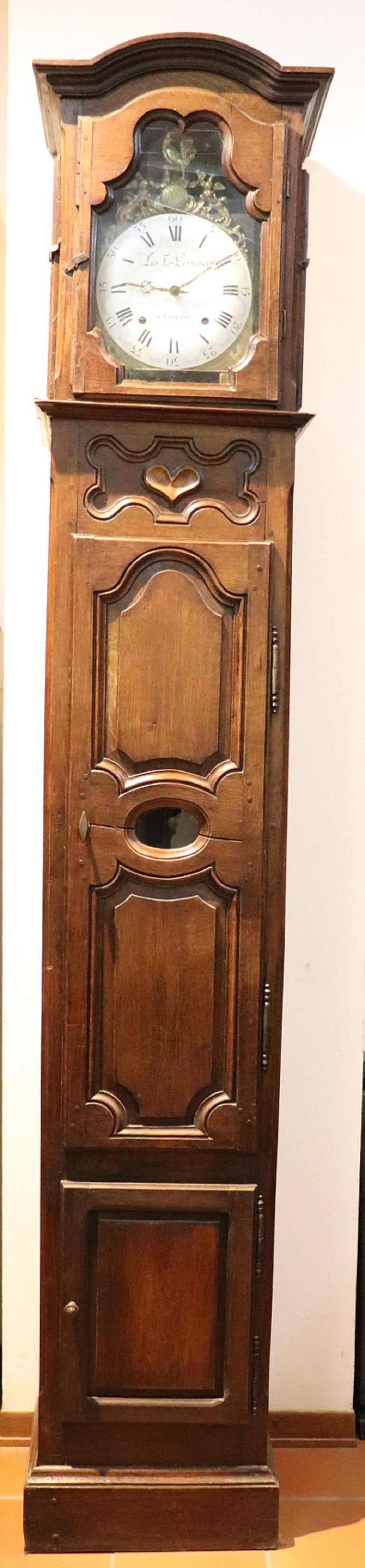 18th Century French Oak Longcase Clock or Tall Case Clock at 1stDibs