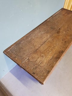 18th Century French Oak Louis Quinze Bed Bench with a Pinned Frame