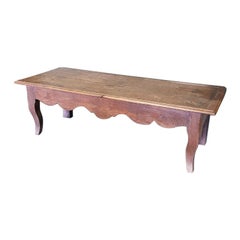 18th Century French Oak Louis Quinze Bed Bench with a Pinned Frame