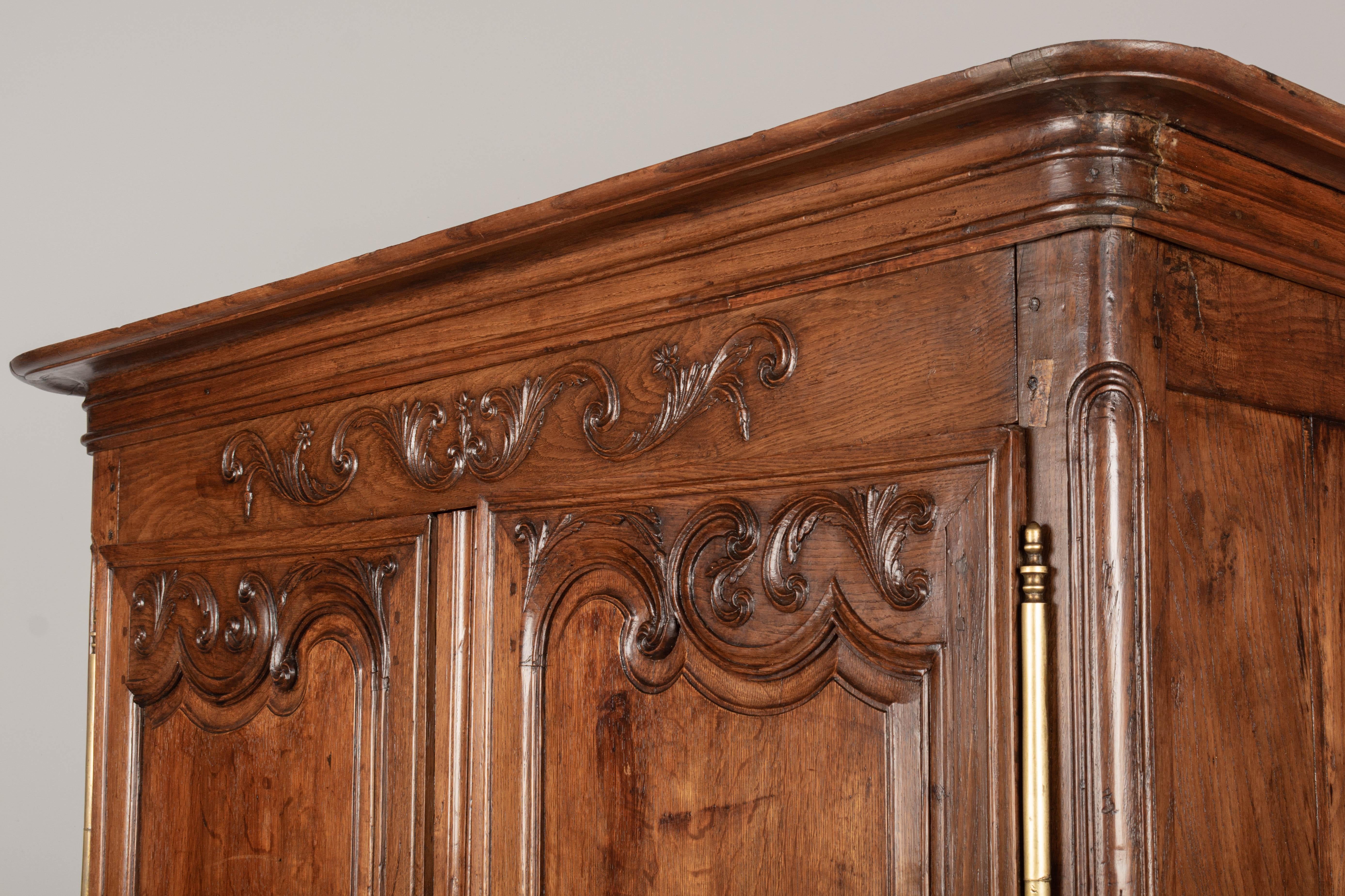 18th Century French Oak Normandy Armoire 5