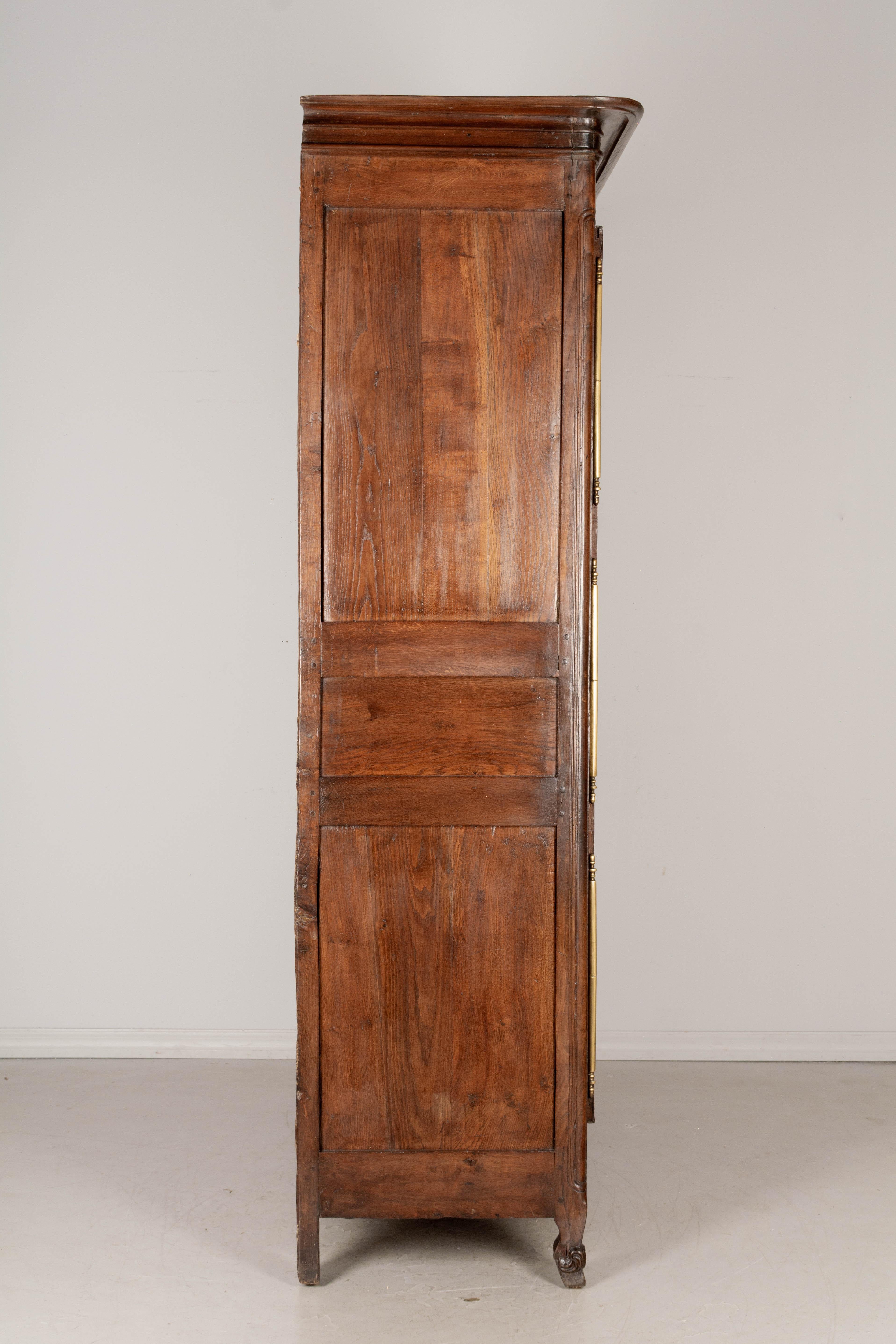 18th Century French Oak Normandy Armoire 1