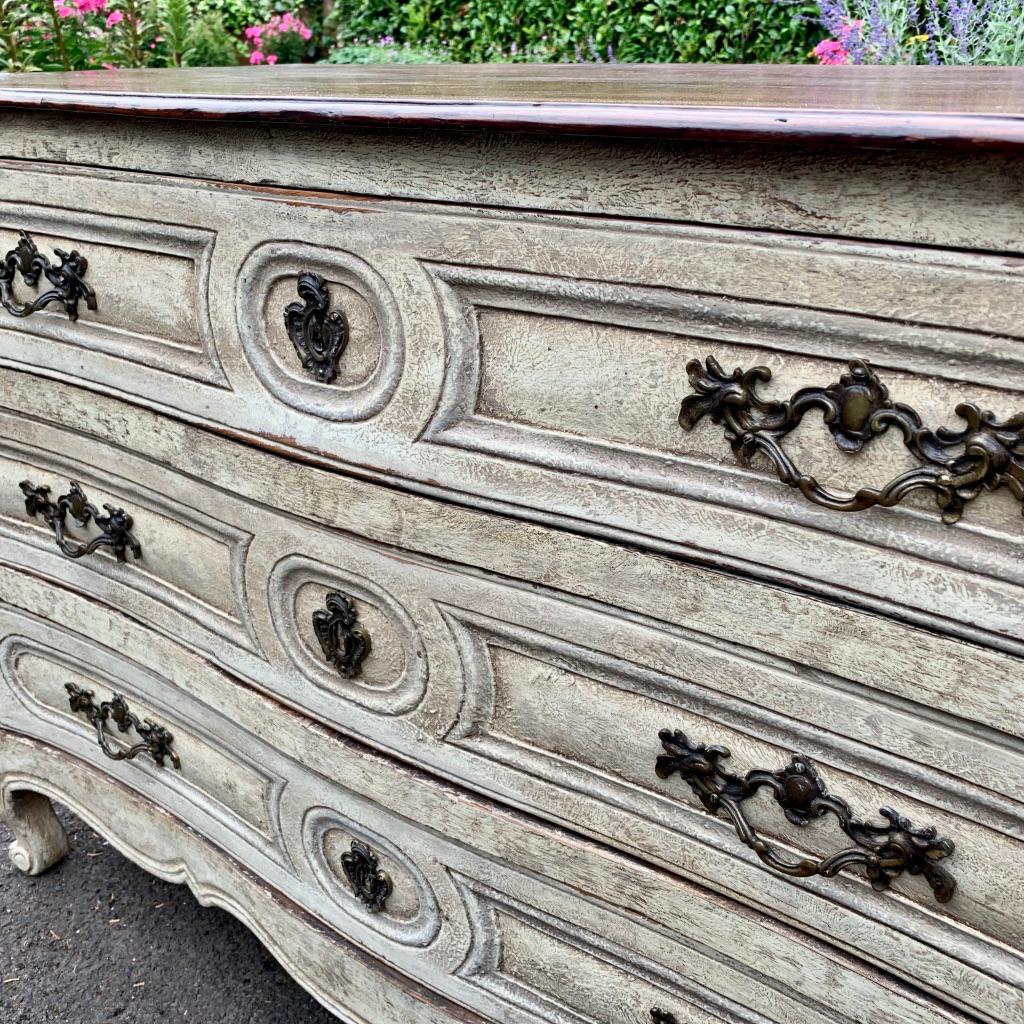 Louis XV 18th Century French Oak Painted Commode Chest of Drawers