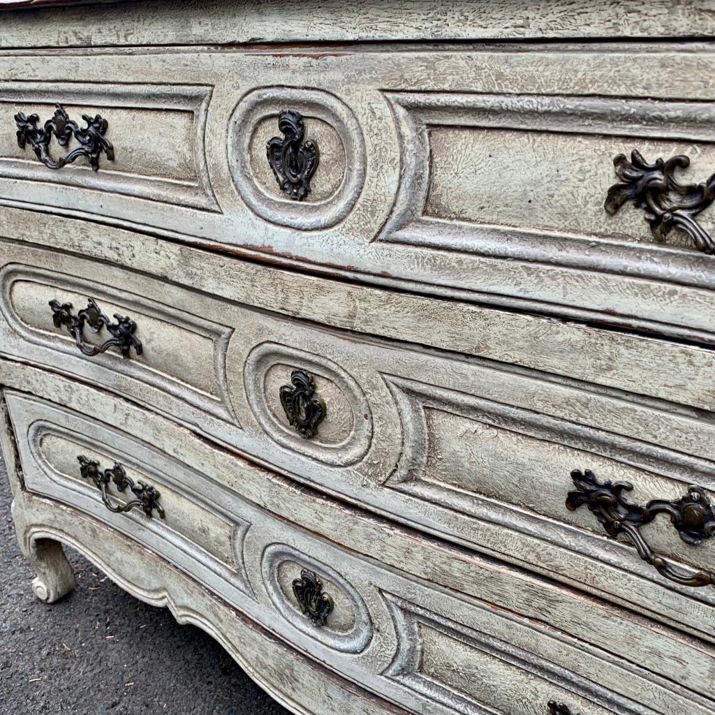 18th Century French Oak Painted Commode Chest of Drawers 1